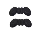 Zelfklevende hielstrip vlinder - hielbeschermer met grip en tussenstukje - foam hielkussen - zwart - one size